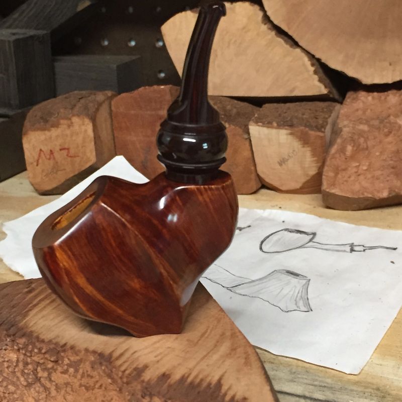 Artisan pipe natural finish